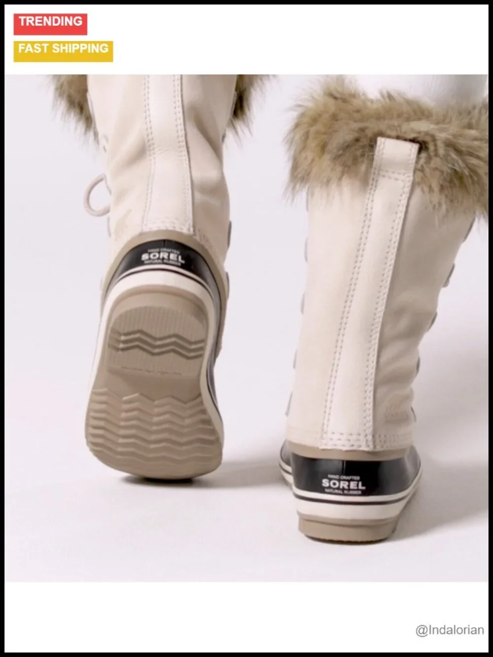 Waterproof Suede Winter Snow Boots with Faux Fur Cuff